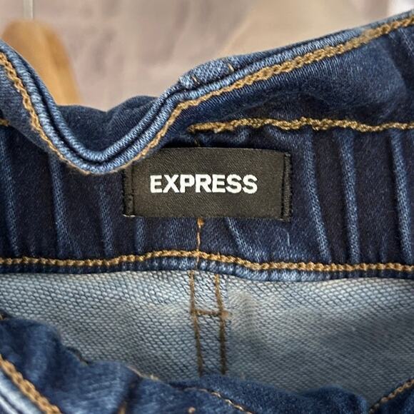 Express Women's Size 12R Super High Waisted Elastic Waist Jogger Jeans #0173 - Picture 8 of 11